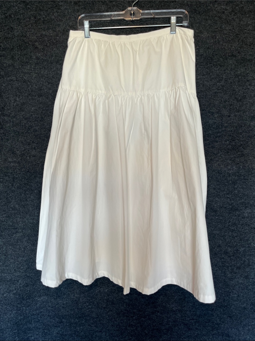 ASTR White Tiered Midi Skirt